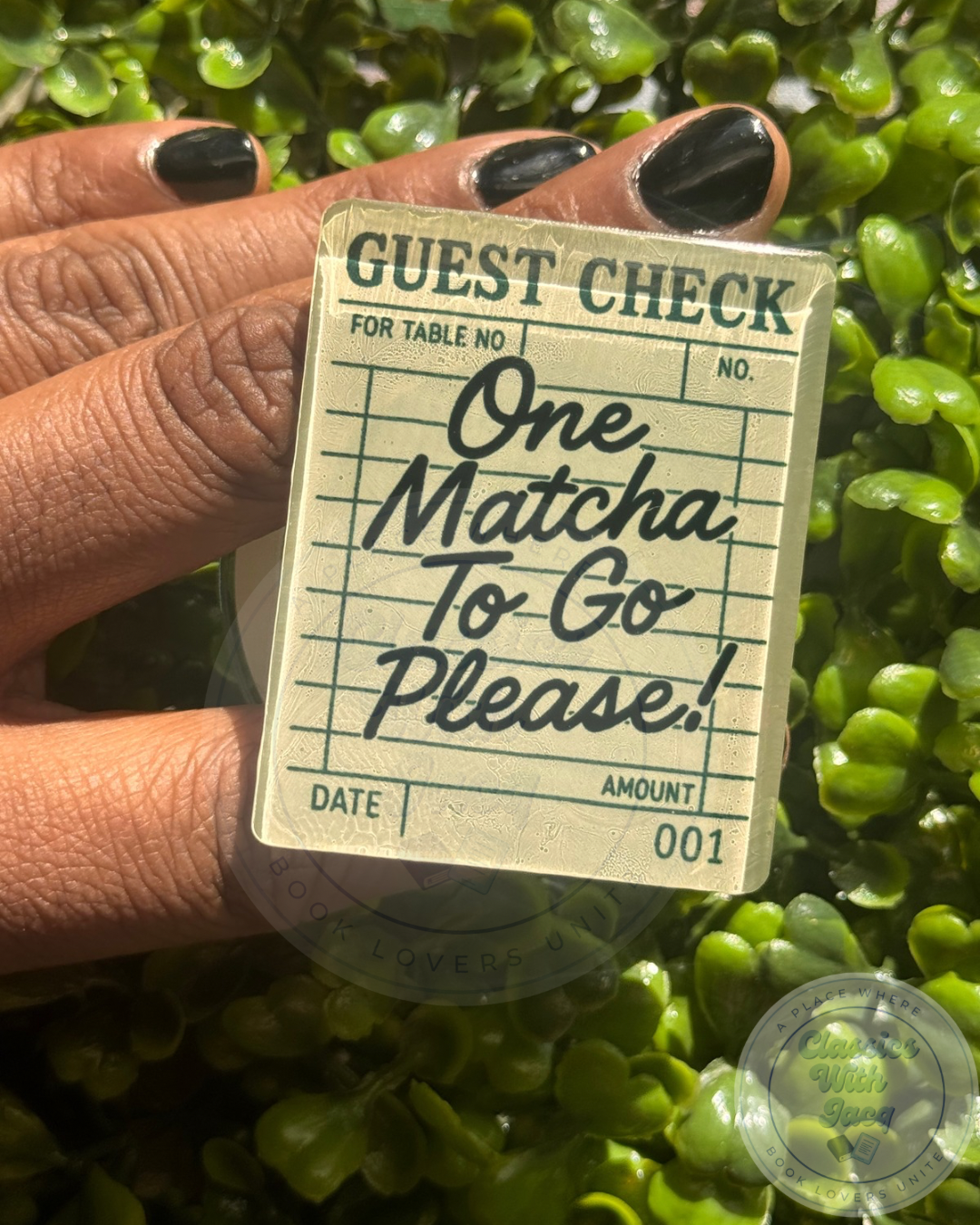 One Matcha To Go Magsafe Kindle Grip