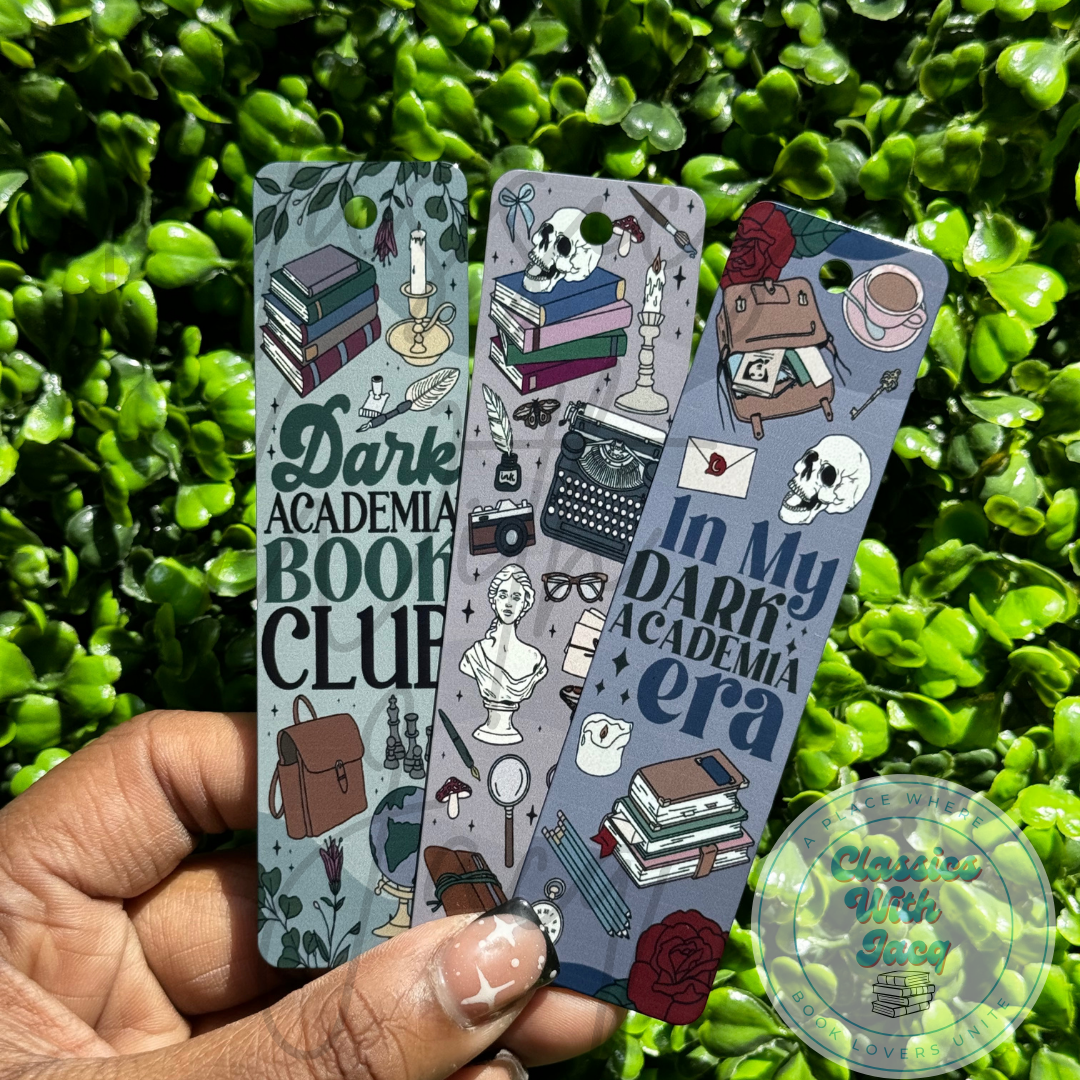 Dark Academia Metal Bookmarks