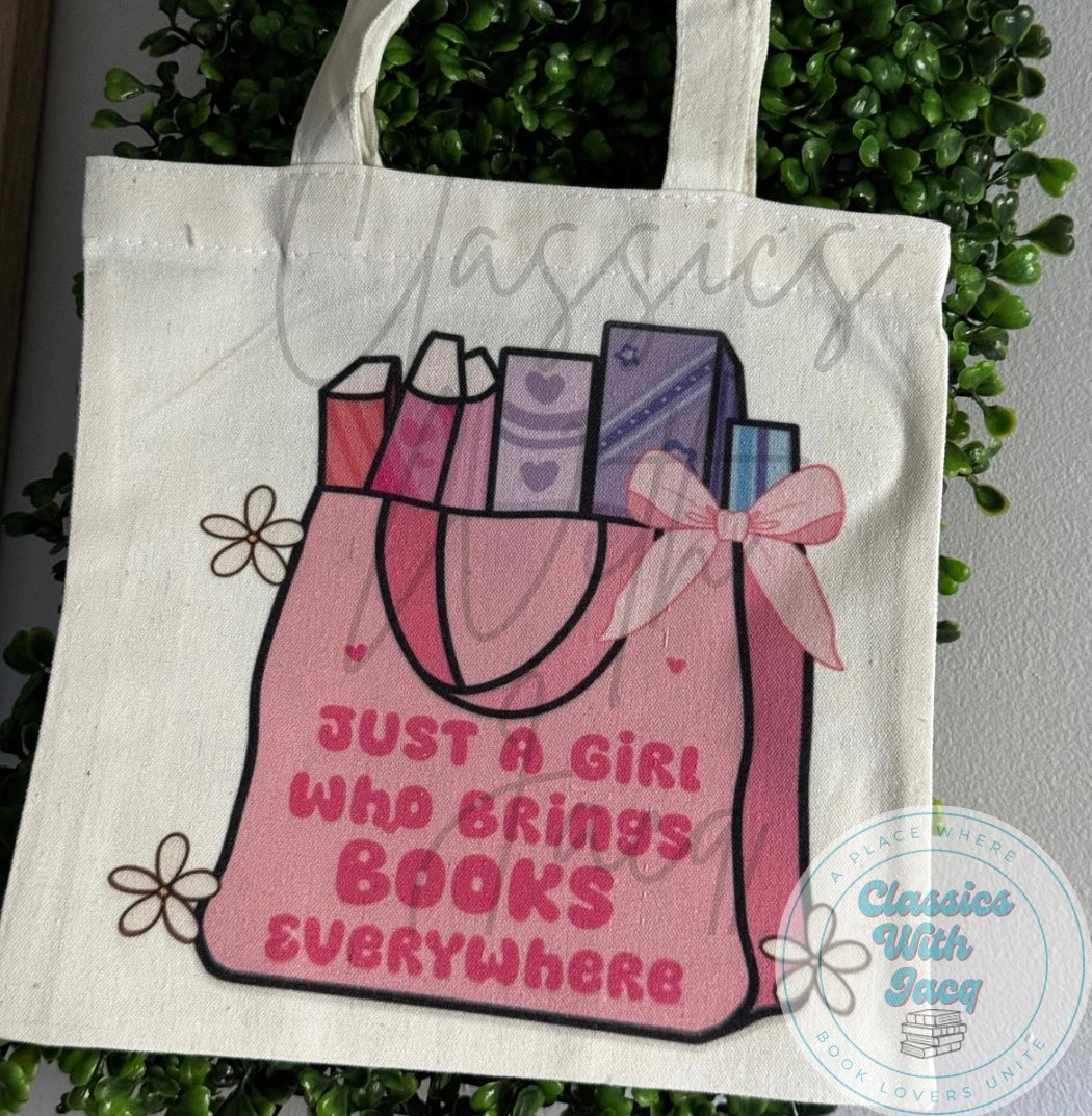Bookish Mini Tote Bags
