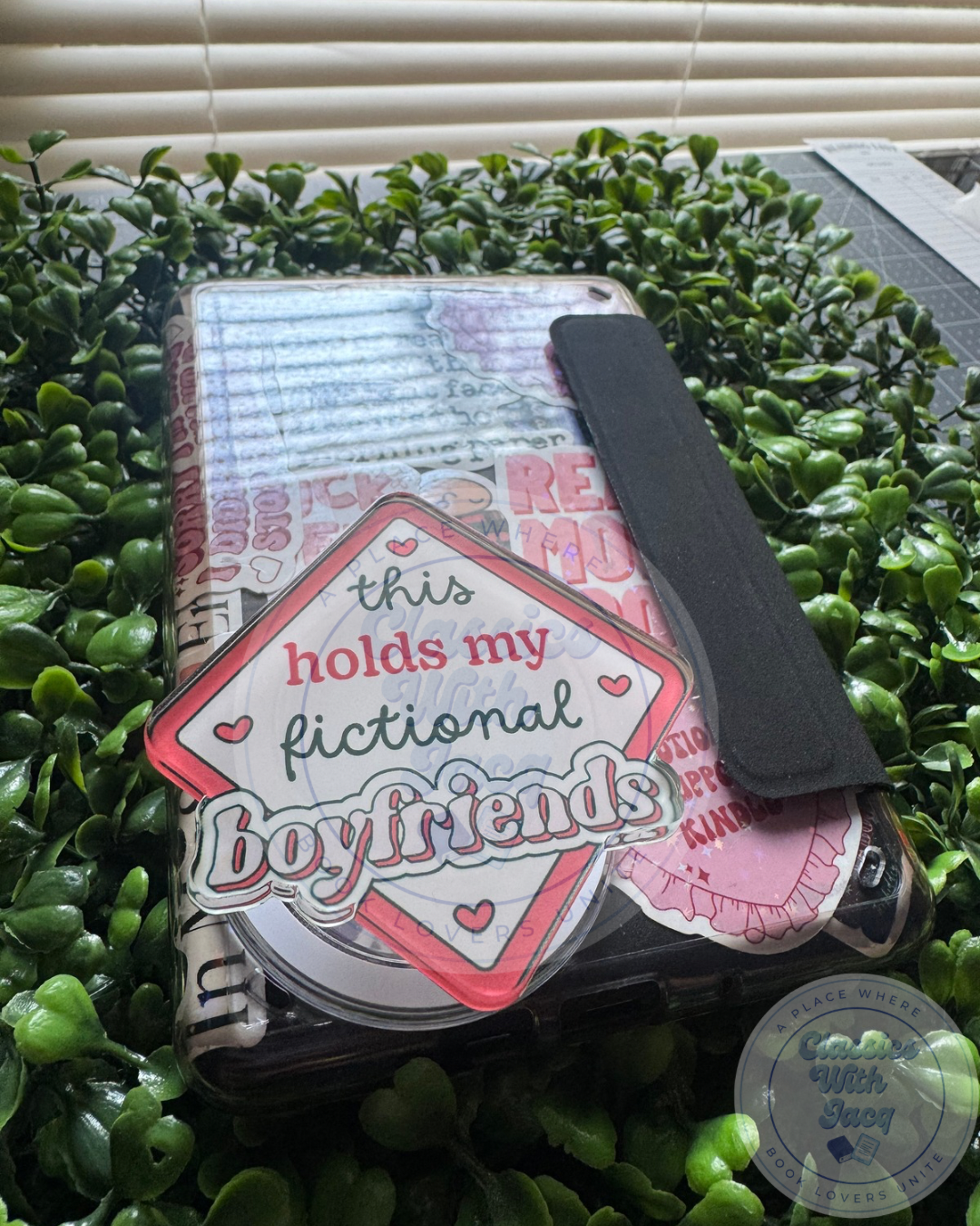 Warning fictional boyfriend MagSafe Kindle Grip