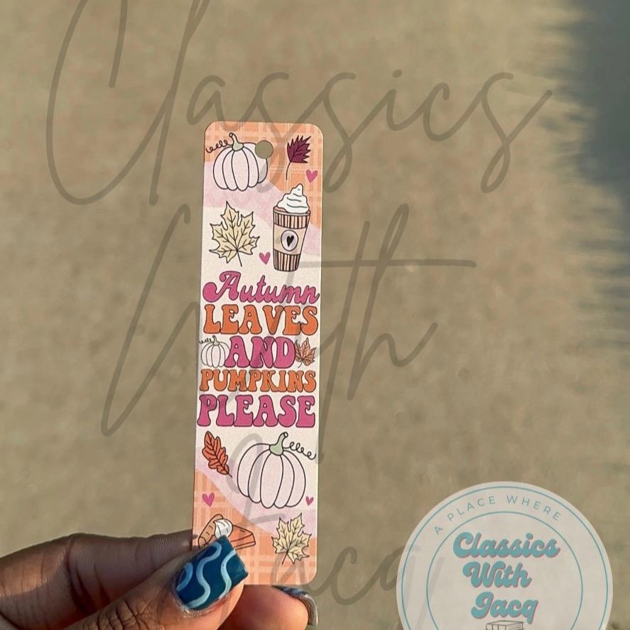 Halloween / Fall Bookish Metal Bookmarks