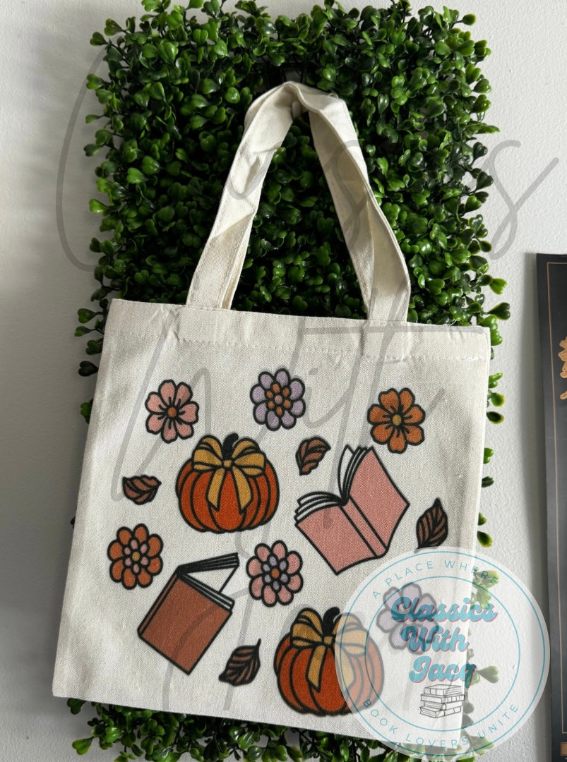 Fall Bookish Mini Totes