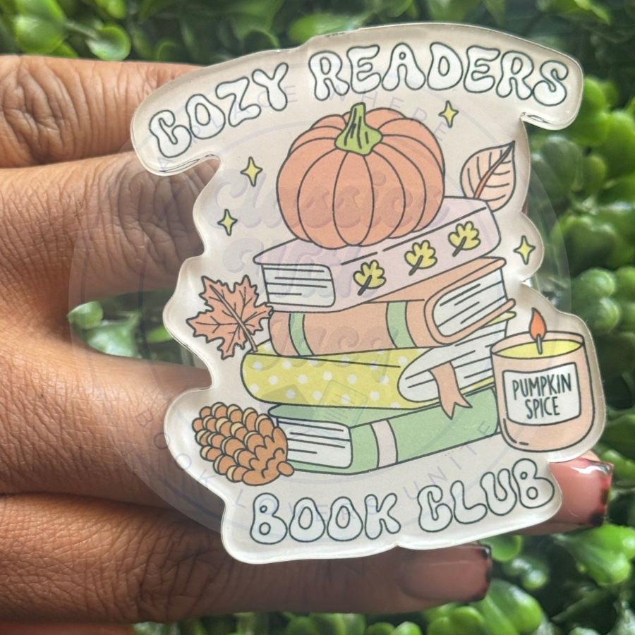 Cozy Readers Book Club MagSafe Kindle Grip