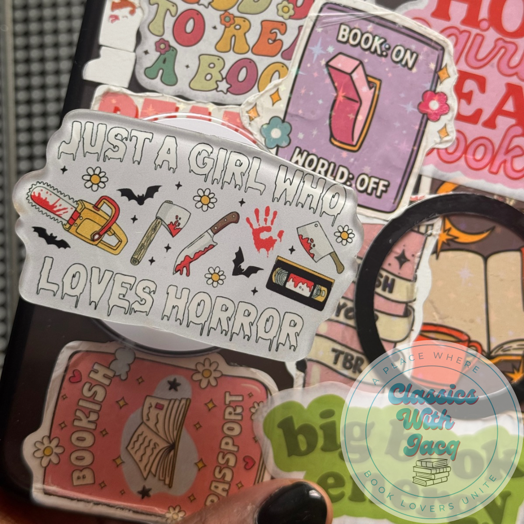 Just A Girl Who Loves Horror Magsafe Kindle Grip