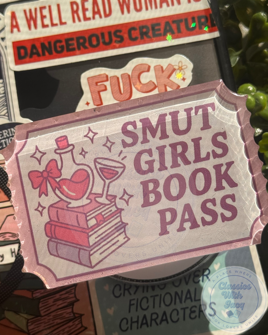 Smut Girl Book Pass Magsafe Kindle Grip