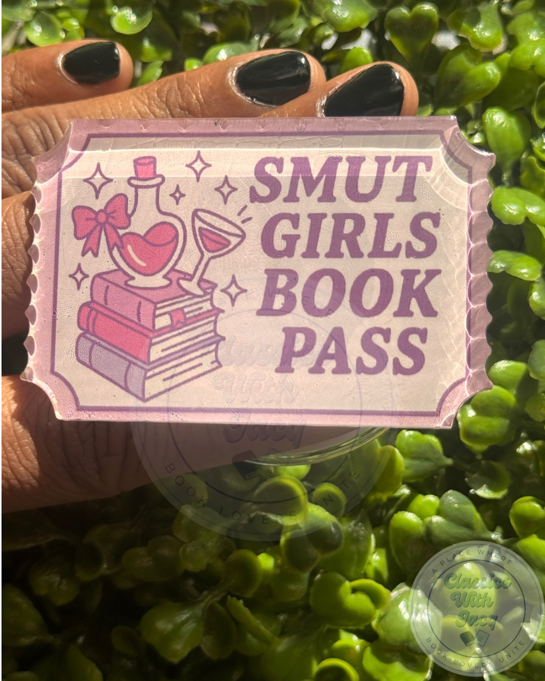 Smut Girl Book Pass Magsafe Kindle Grip