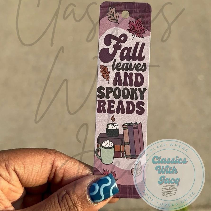 Halloween / Fall Bookish Metal Bookmarks